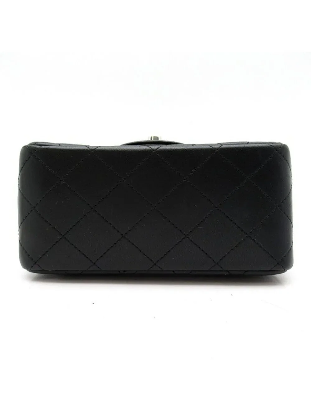 Chanel Mini Quilted Chain Shoulder Bag Lambskin Black